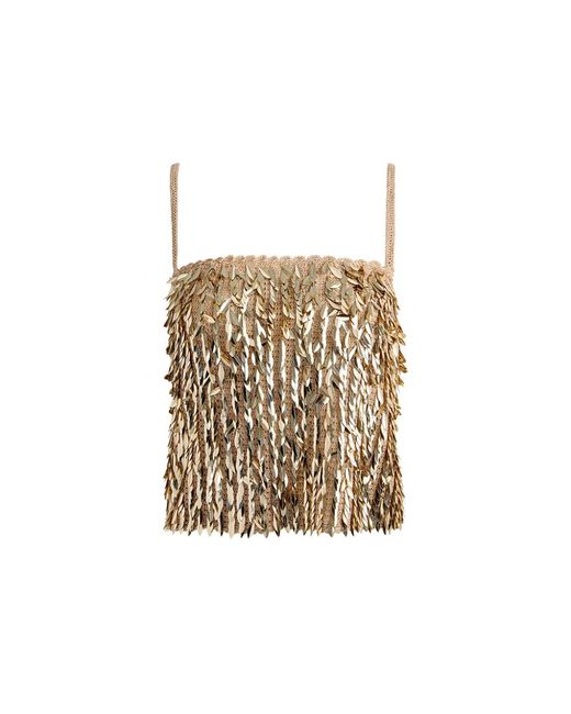Alice + Olivia Natural Sleeveless Tops