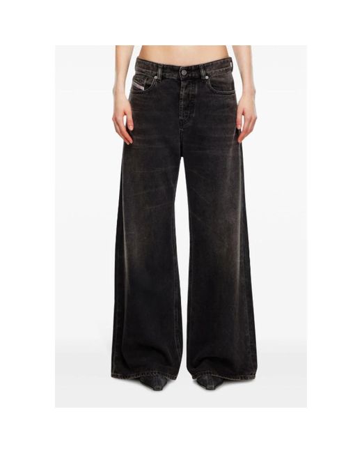 DIESEL Wide Jeans in het Black
