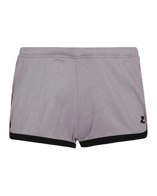 Courreges Gray Short Shorts