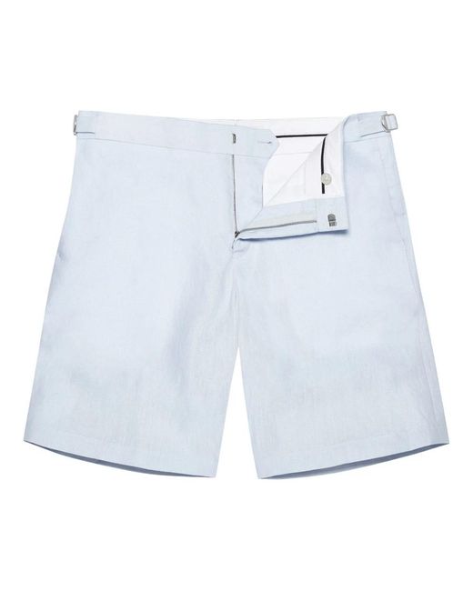 Orlebar Brown Linnen Shorts Met Zakken in het Blue voor heren