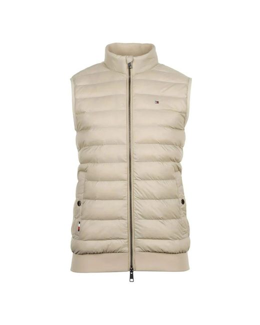 Tommy Hilfiger Sandalwood Mix Media Vest in Natural für Herren