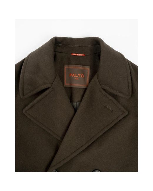 Paltò Brown Double-Breasted Coats