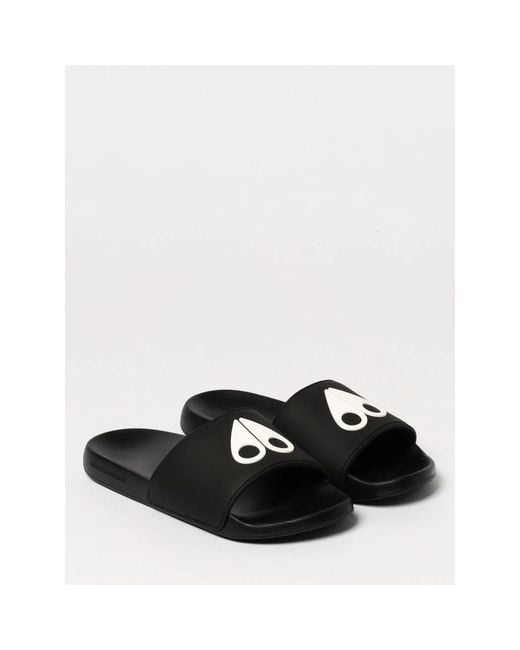 Moose Knuckles Black Sliders for men