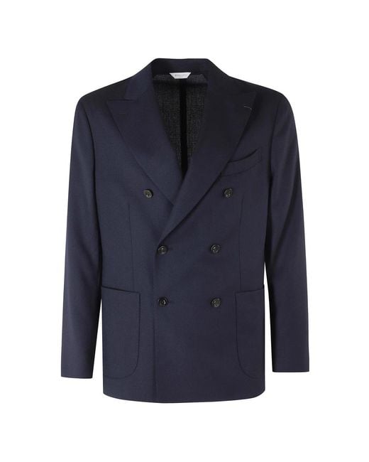 Boglioli Blue Blazers for men