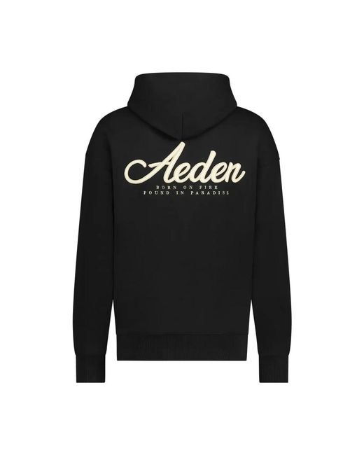 Aeden Black Hoodies for men