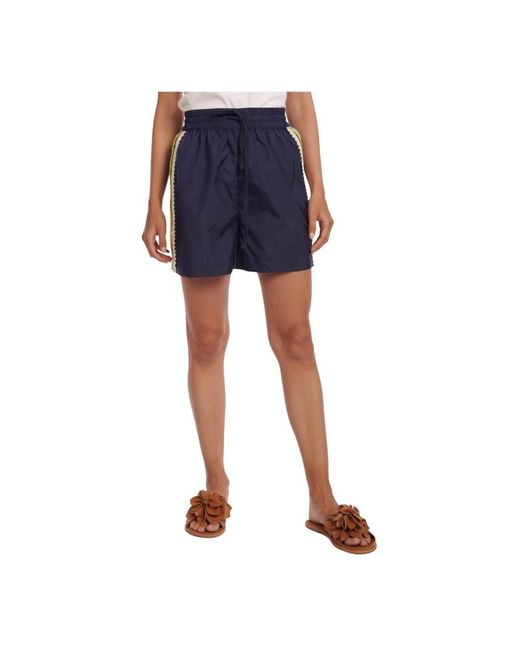Sea Blue Casual Shorts