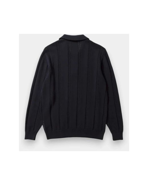 Edmmond Studios Wool Polo in het Blue voor heren
