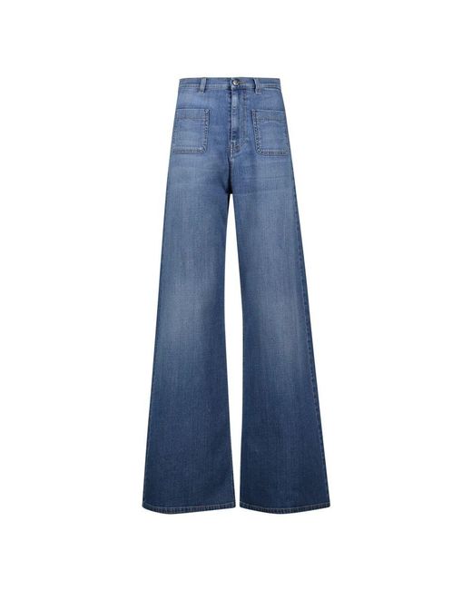 Re-hash Blue Wide Jeans