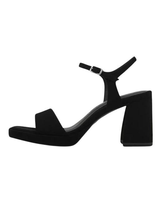 Tamaris Black High Heel Sandals