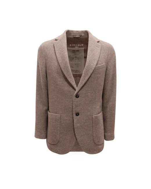 Circolo 1901 Brown Blazers for men