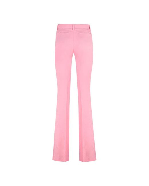 Versace Broeken ,Roze ,Wol Wijde Broeken in het Pink