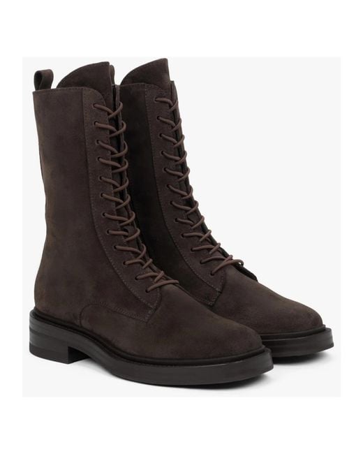 Lace-Up Boots ESTRO pour homme en coloris Brown
