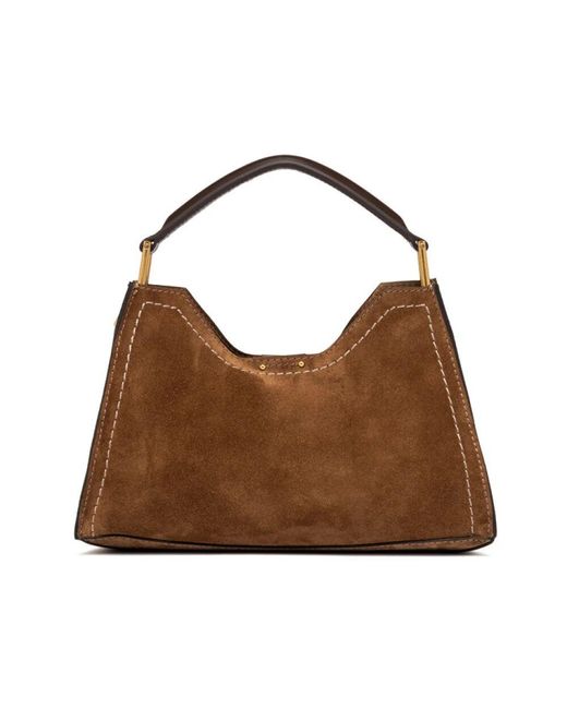 Gianni Chiarini Brown Leder-Umhängetasche