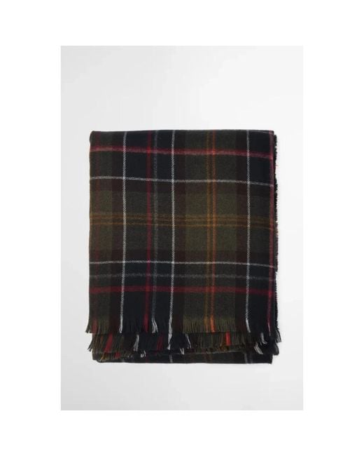 Barbour Black Winter Scarves