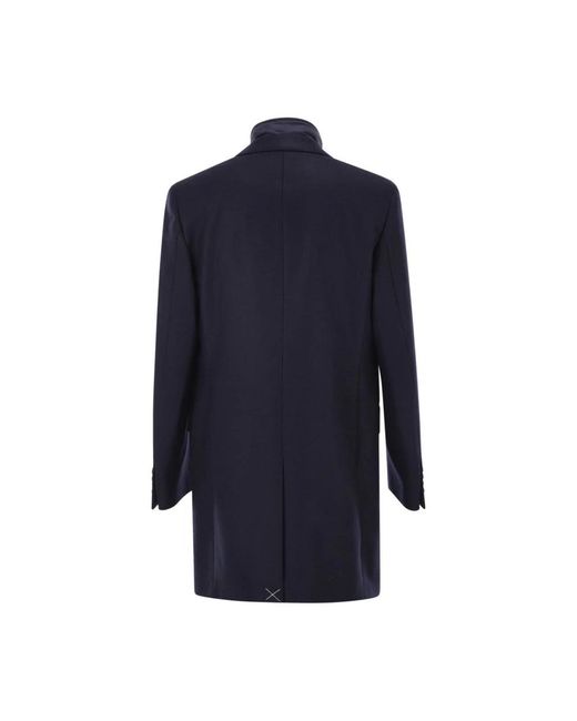 Fay Blue Single-Breasted Coats for men