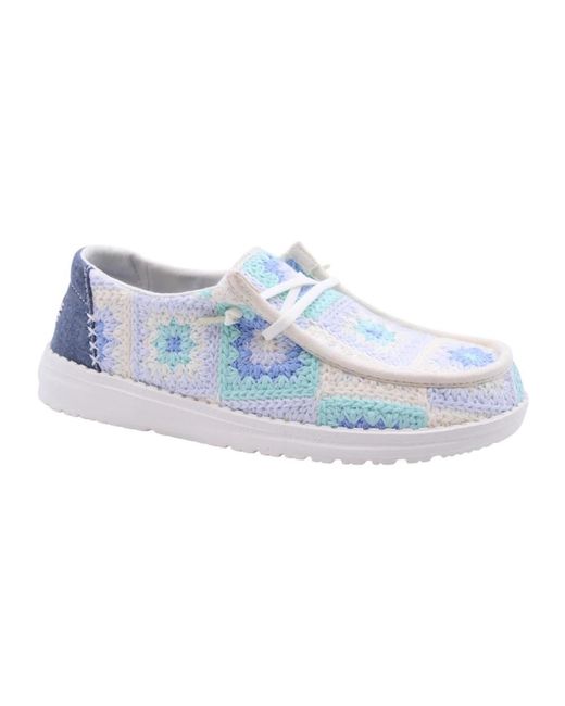 Laced Shoes di HeyDude in Blue