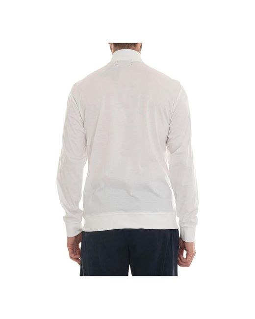 Kiton Kapuzen-sweatshirt mit reißverschluss und stretchbund in White für Herren