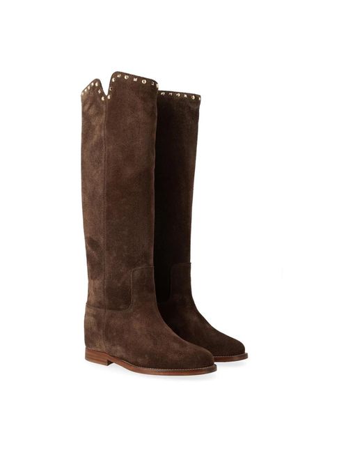 Via Roma 15 Brown High Boots