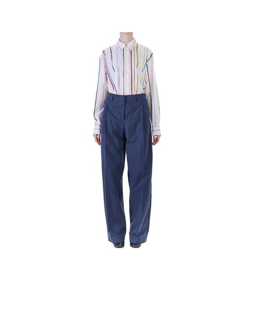 Paul Smith Blue Wide Trousers