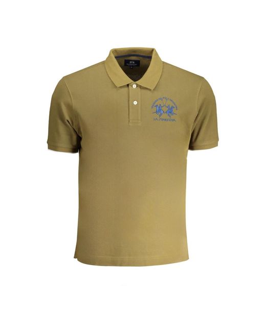 La Martina Green Polo Shirts for men
