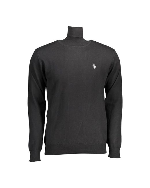 U.S. POLO ASSN. Black Turtlenecks for men