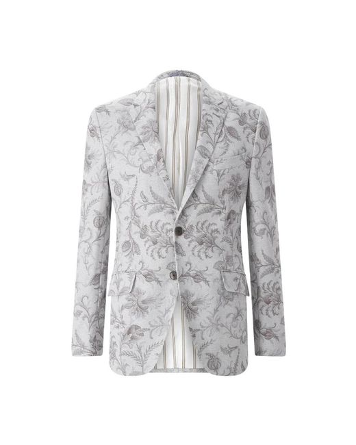 Etro Gray Blazers for men