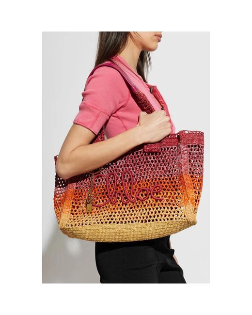 Chloé Red Tote Bags