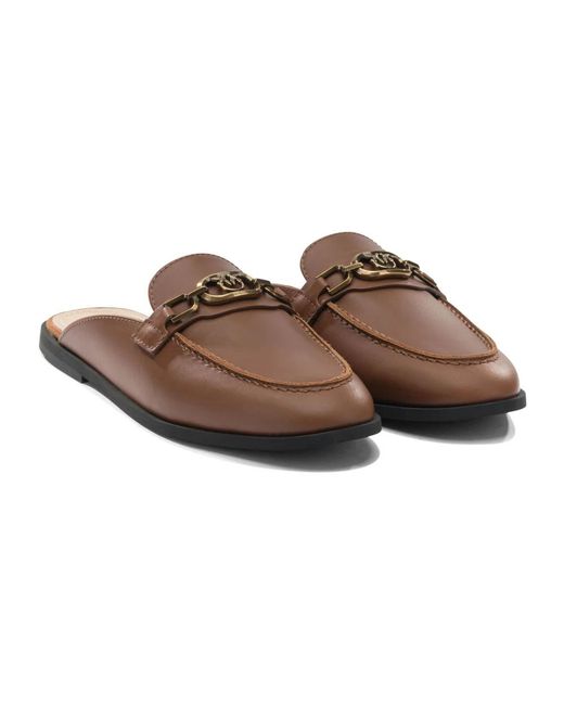 Pinko Brown Mules
