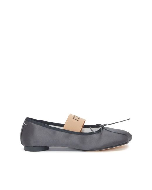 Zapatos planos grises con detalles distintivos MM6 by Maison Martin Margiela de color Blue