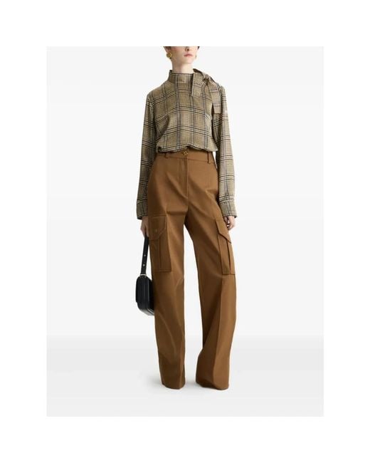 Patou Brown Wide Trousers