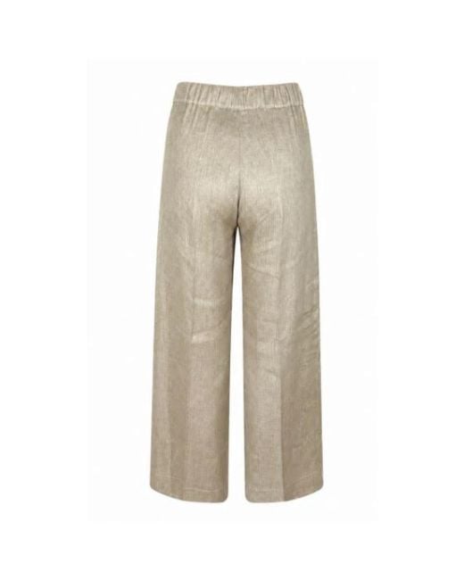 D.exterior Natural Wide Trousers