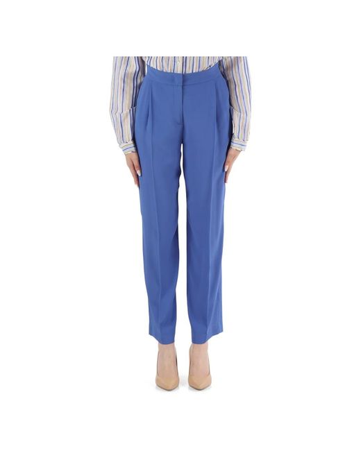Trousers > straight trousers Marella en coloris Blue