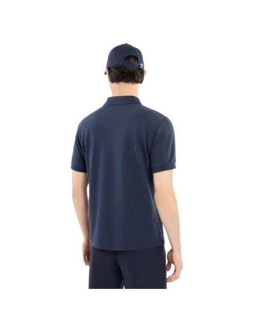 Fay Tops ,Blauw ,Katoen Blauw Slim Fit Polo Shirt in het Blue voor heren