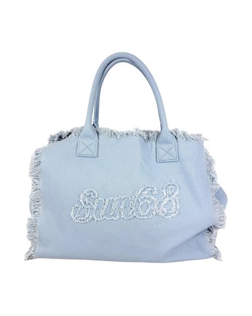 Sun 68 Blue Shopping Bags