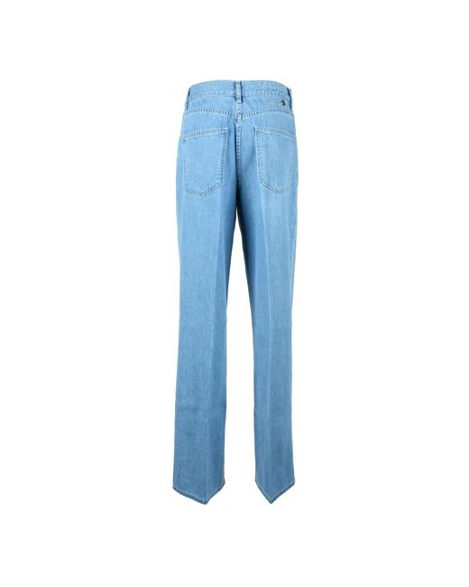 Philippe Model Jeans ,Blauw ,Katoen Jeans Van 100% Katoen in het Blue