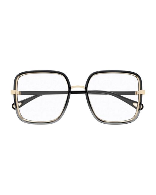 Chloé Square Frame Glasses in het Black
