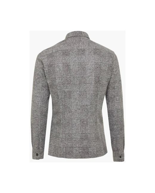 Genti Gray Casual Shirts for men