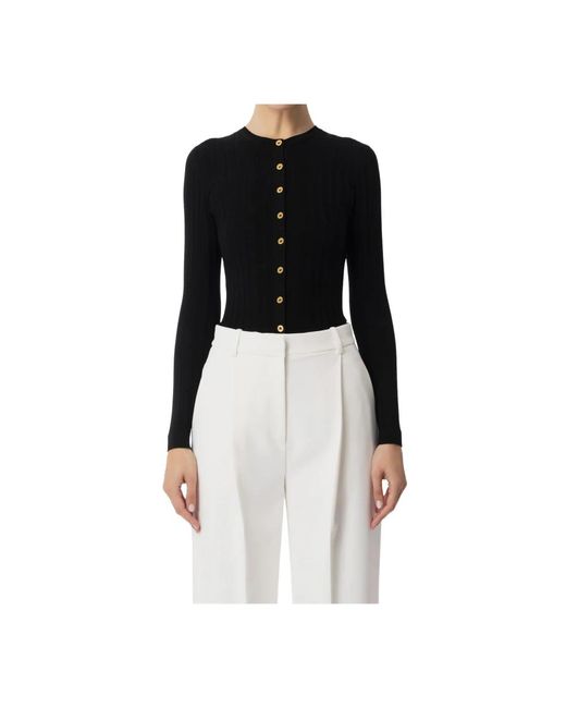 Cardigans Elisabetta Franchi de color Black
