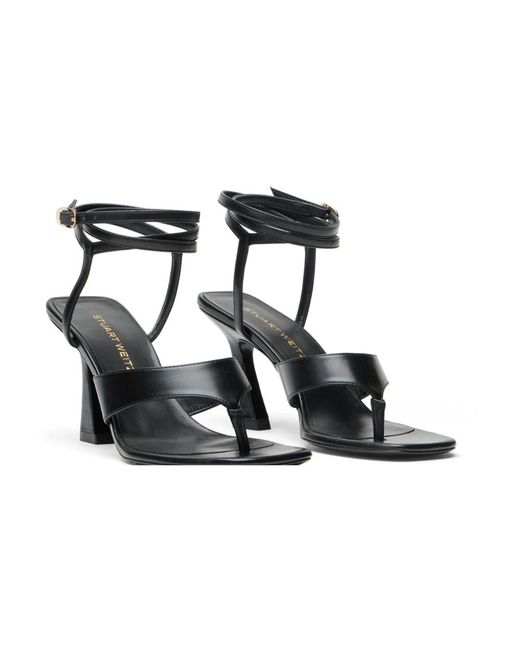 Stuart Weitzman Black High Heel Sandals