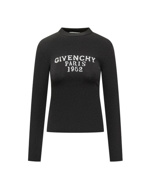 Givenchy Geribbelde Gebreide Trui in het Black