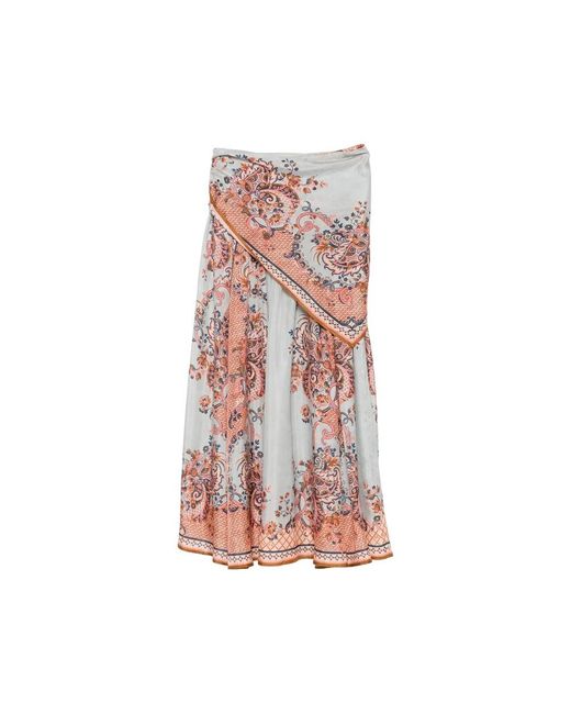 Zimmermann Aster Scarf Midi Rok in het Pink