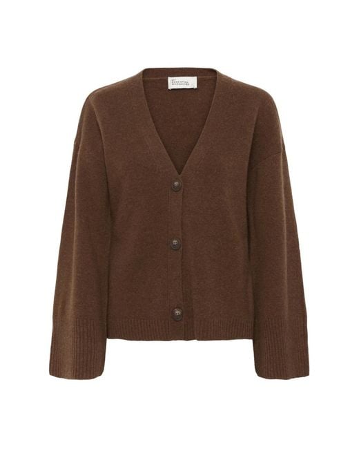Cardigans My Essential Wardrobe de color Brown