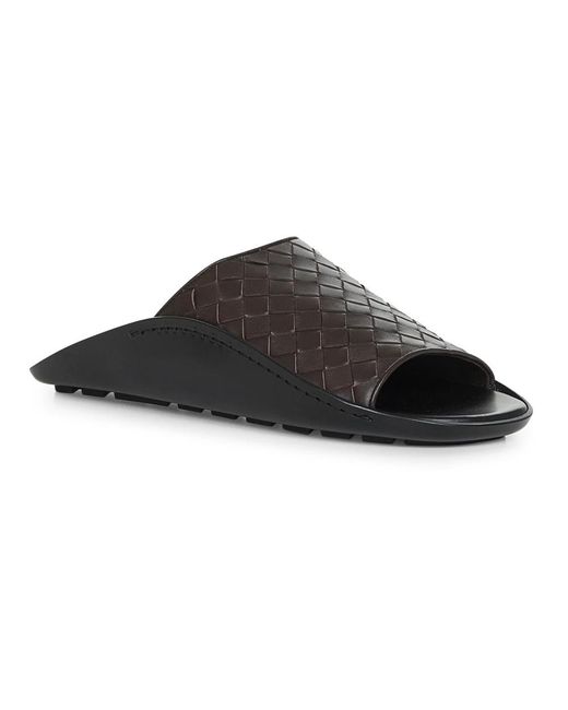 Bottega Veneta Black Sliders for men