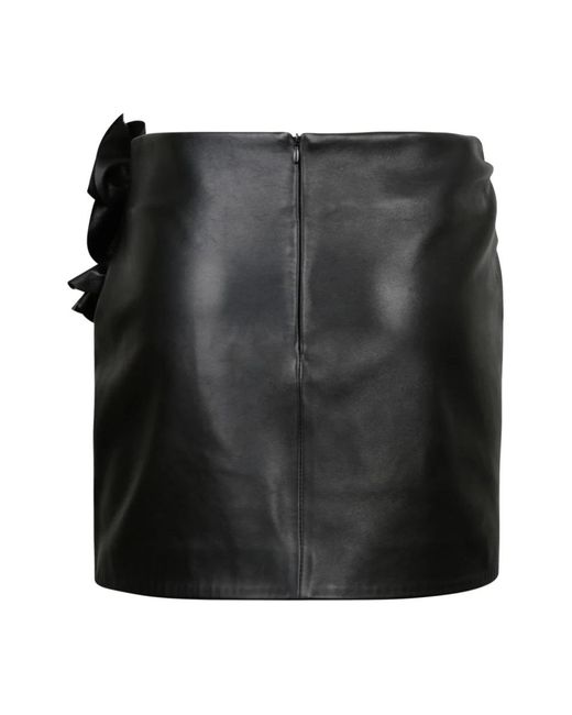Magda Butrym Black Leather Skirts