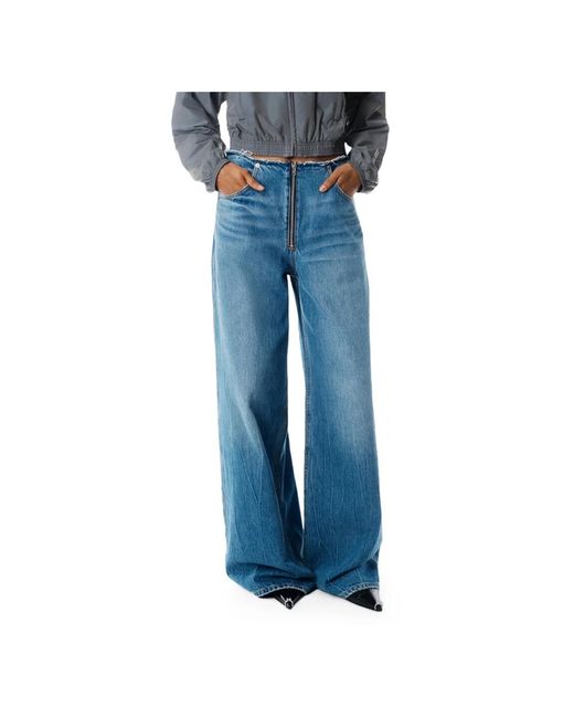 Alexander Wang Blue Wide Jeans