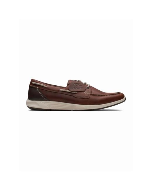 Clarks Brown Boat Shoes for men