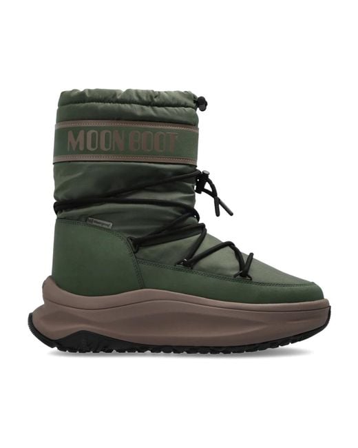 Moon Boot Men's Green Winter Boots