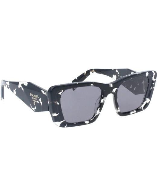 Prada Blue Ikonoische sonnenbrille mit polarisierten gläsern