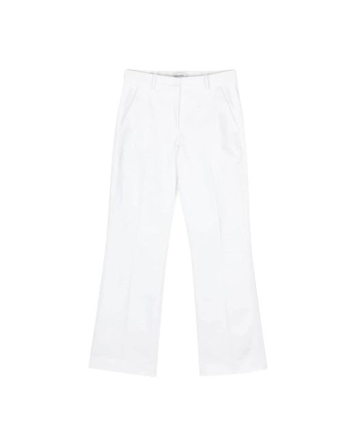 Calvin Klein White Straight Trousers