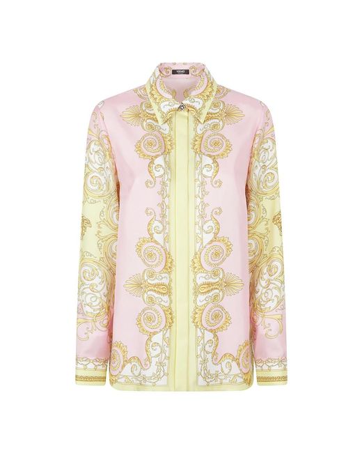 Versace Spring Barocco Shirt in het Multicolor